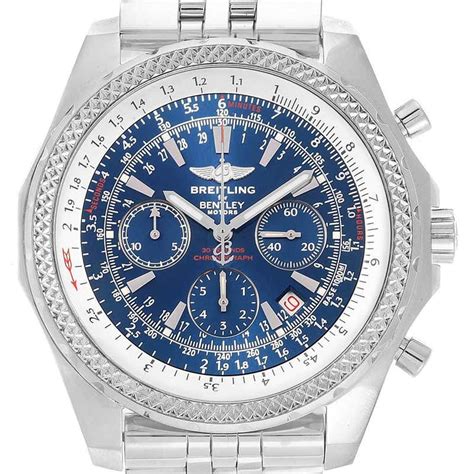 blue face breitling|breitling blue face chronograph.